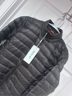 OROLAY NWT Black Lightweight Quilted Packable Puffer Jacket
